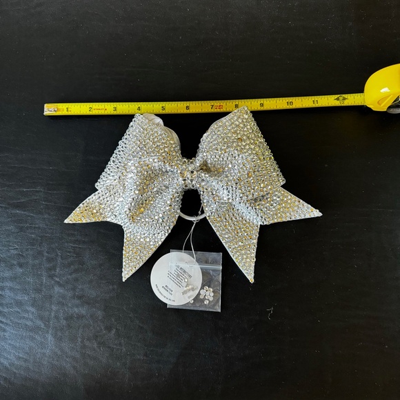 Custom Rhinestone Cheer/Dance Bow - Picture 3 of 4